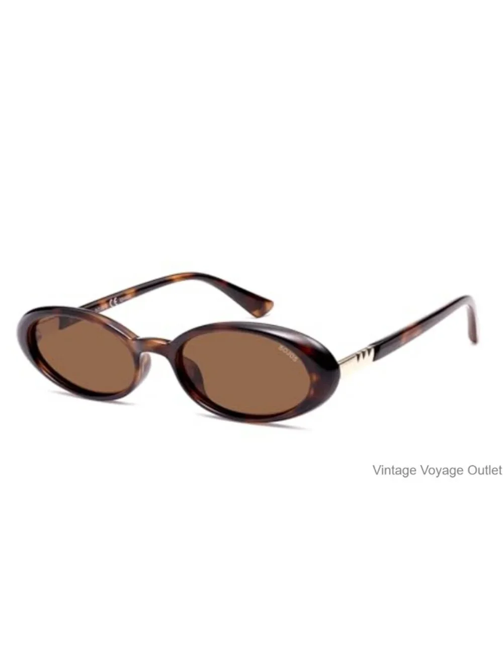 Polarized Oval Sunglasses for Women, UV400 Protection, Retro 90s Vintage Frame,